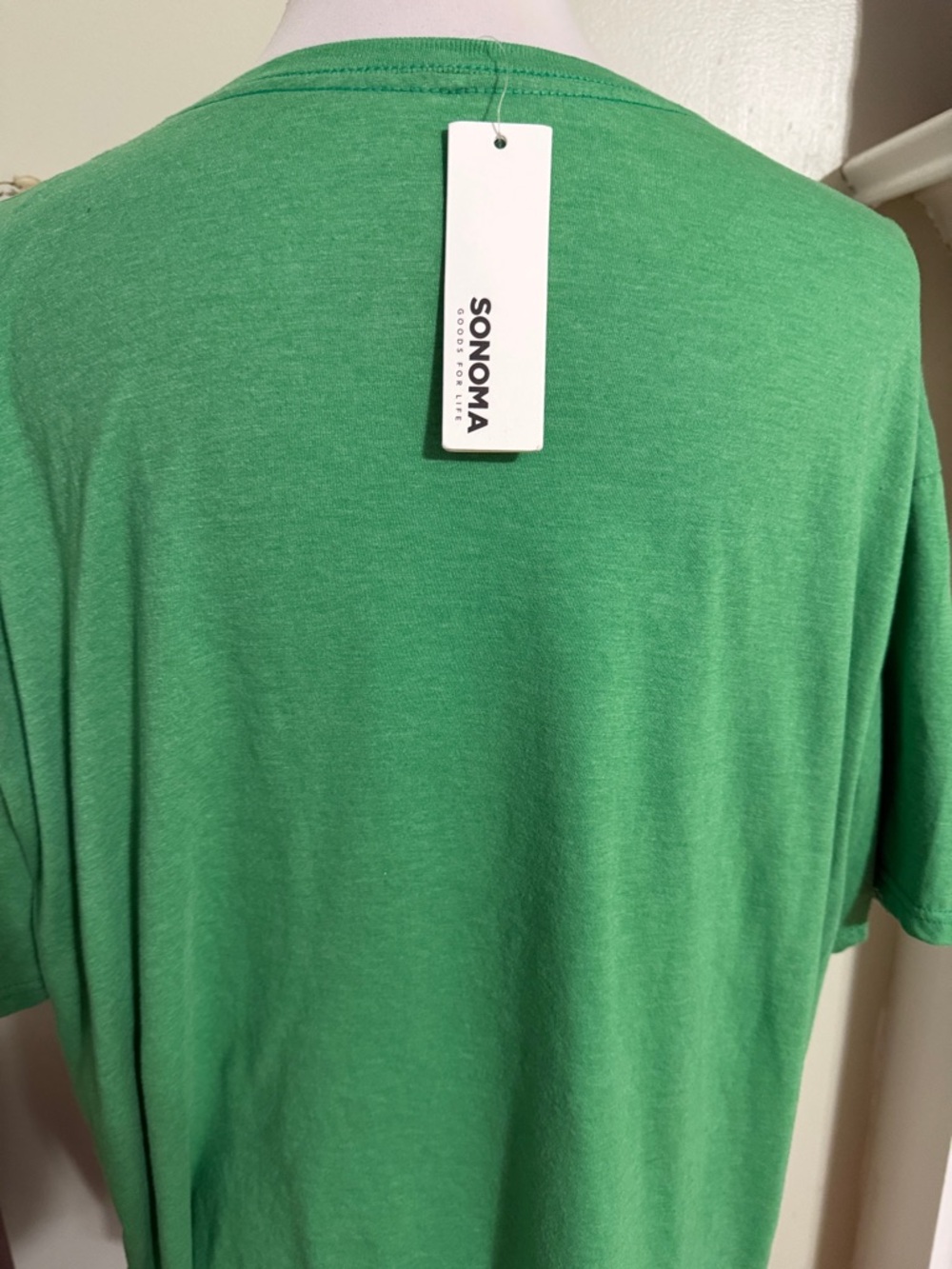 Sonoma Green Tee with White Shamrock Graphic - Picture 3 of 4